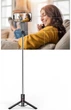 Трипод - селфі палиця Selfie Stick-Tripod (114 см max. висота) для фото, відео, селфі + LED лампа + Bluetooth пульт / Монопод зі штативом / Підставка для телефону - зображення 9