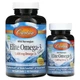 Омега Carlson Elite Omega-3 омега 3 кислоты из норвежской рыбы дикого отлова натуральный лимонный вкус 1600 мг 120 капсул - изображение 1