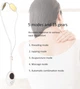Універсальний масажер Neck Massager DZ 02 бездротовий електромасажер для шиї з підігрівом та 5 режимами - зображення 4
