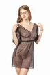 Пляжная женская легкая туника из сеточки Felisiya Lingerie Черная 86-170кп One size(L-XL) - изображение 3