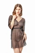 Пляжная женская легкая туника из сеточки Felisiya Lingerie Черная 86-170кп One size(L-XL) - изображение 4