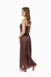 Платье-комбинация макси Felisiya Lingerie Сливовое вино 501-7803 L - изображение 4