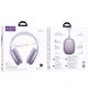 Наушники HOCO Happy BT headphones W65 |BT 5.4,AUX/TF, 45h| Purple - изображение 3