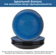 Тарелка обеденная Krauff Blue Ocean 27.6 см (21-318-009) - изображение 6