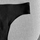 Женские натуральные хлопковые стринги в рубчик Ouno 9143 летние цвета, Черные M - изображение 3