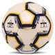 Мяч футбольный размер №5 Soccer Star Golf Grain 4516 White-Yellow-Blue - изображение 3