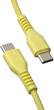 Kabel Qualo USB Type-C – USB Type-C 1.5 m Yellow (5907457773073) - obraz 4
