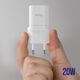 Ładowarka sieciowa Allity GaN PD QC ATC-01-20WAC 1x USB-C 1x USB-A 20W White (5906667550351) - obraz 5