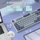 Ігрова Бездротова Механічна Клавіатура ATTACK SHARK K86 Lavander з TFT-дисплєм, RGB, 4000mAh, 2.4G/Bluetooth/Кабель, Українська розкладка - изображение 17