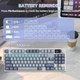 Клавіатура ATTACK SHARK K86 blue Бездротова Ігрова Механічна RGB. 2.4G/Bluetooth/Кабель. З Екранчиком, Батарея 4000mAh. Whale Switch - зображення 5