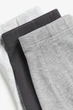 Набор коротких хлопковых боксеров H&M 5 шт M grey pattern mix разноцветный 0155 - изображение 2