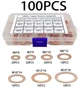 Шайбы медные Spec DIN 125 M4/M5/M6/M8/M10/M12/M14 100 шт (SP-0687100) - изображение 1