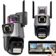 Камера видеонаблюдения IP уличная P11-QQ6 8MP WiFi поворотная с двойными объективами черный - изображение 12