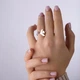 Кольцо с птицей Благовещение Ametist серебряное 925 Zircon 18-18.5 размер - изображение 5