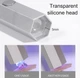 Лампа-фонарик LED 7 3W (серебристая) для ногтей для фиксации верхних форм + 2 штампа для стемпинга - изображение 9