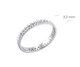 Кольцо серебряное с фианитами Гламур 925 Rhodium 18.5 размер - изображение 4