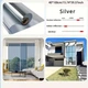 Плівка сонцезахисна для тонування вікон дзеркальна SILVER 15% 100Х150 см - зображення 6