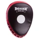 Вигнуті боксерські лапи BOXER 2010-01 (2 шт, шкіряні, 19×23×4 см, чорні з червоним) - изображение 2