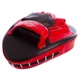 Вигнуті боксерські лапи BOXER 2010-01 (2 шт, шкіряні, 19×23×4 см, чорні з червоним) - изображение 4