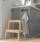 Taboret ze schodkiem IKEA BEKVAM 50 cm Buk (601.788.87) - obraz 4