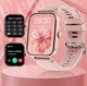 Смарт годинник жіночий Lefun eWatch Pink (тонометр, пульсоксиметр, дзвінки) 2 ремінці - зображення 5