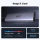 USB-хаб Ugreen CM511 USB-C To HDMI+2XUSB 3.2+2XUSB-C 3.2+PD Power Converter Gray (UGR-35999) - изображение 5