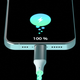 Кабель Qualo USB Type-C – Lightning 1 м White/Silver (5907457782402) - зображення 9
