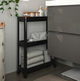 Візок IKEA VESKEN 54 x 18 x 71 см Чорний - зображення 3