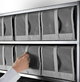 Pudełko na buty IKEA SKUBB 22 x 34 x 16 cm Ciemnoszare 4 szt - obraz 2