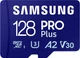 Карта памяти Samsung PRO Plus microSDXC 128GB UHS-I U3 V30 + SD-адаптер (MB-MD128SA/EU) - изображение 1