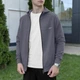 Мужская демисезонная кофта двунитка 2XL серая (BLkf2974dge) - изображение 3
