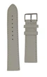 Кожаный ремешок для часов 22 мм L-175 мм гладкий белый (3652) - изображение 1