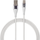 Кабель Qualo USB Type-A – USB Type-C 1.5 м White/Transparent (5907457783379) - зображення 1