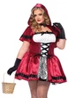 Женский Костюм красной шапочки Leg Avenue Gothic Riding Hood Красный 1X-2X (SO9126) - изображение 1