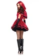 Женский Костюм красной шапочки Leg Avenue Gothic Riding Hood Красный S (SO9122) - изображение 8