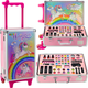 Zestaw piękności LEAN Toys w walizce na kółkach z jednorożcem Różowy 24535 (5905991056621) - obraz 2