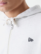 Bluza męska rozpinana streetwear z kapturem New Era Ne Premium Essential 60752360 L Jasnoszara (0198976883007) - obraz 7