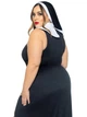 Костюм монашки грешницы Leg Avenue Sultry Sinner Черный 1X-2X ( SX1731 ) - изображение 4