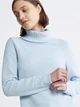 Светр жіночий зимовий Calvin Klein Plush Turtleneck Blue XS Блакитний (891994) - изображение 2