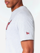 T-shirt męski bawełniany New Era NBA Regular Heat 60505470 L Jasnoszary (0197883643582) - obraz 6