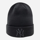 Шапка біні New Era Mlb Cuff Knit Bob 12122729 One Size Чорна (0193650537863) - зображення 3