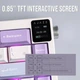Клавіатура AJAZZ AK650 White-Purple Ігрова Бездротова Механічна. 2.4G/Bluetooth/Кабель. З Екранчиком. Батарея 5000 mAh. Flying Fish Switch - зображення 4