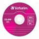 Диск CD Verbatim CD-RW 700Mb 12X SlimBox 5шт Color (43167) - изображение 3