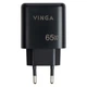 Зарядное устройство Vinga GaN 65W PD+QC 2C1A ports Wall Charger (VCPCHCCA65B) - изображение 4
