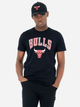 T-shirt męski bawełniany New Era Nos NBA Regular Tee Bulls 60416749 L Czarny (0197214897035) - obraz 1