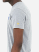 Футболка бавовняна довга чоловіча New Era NBA Team Warriors 60416754 XL Світло-сіра (0197214897004) - зображення 5