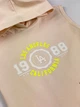 Трикотажное платье для девочки Mevis бежевое 3722-02 128 - изображение 3