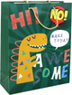 Torba prezentowa LEAN Toys Dinozaur papierowa 32 x 26 x 10 cm Zielona 16736 (5905884453223) - obraz 1