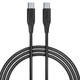 Кабель Allity AUC-02 USB-C - USB-C 2 m 60W Black (5906667550252) - зображення 1