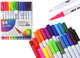 Zestaw pisaków LEAN Toys dwustronnych w organizerze 24 szt 17305 (5905991001614) - obraz 3